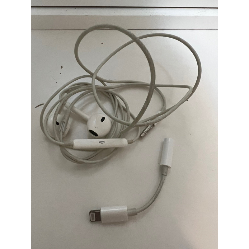 ［二手商品］apple原廠有線耳機（含轉接頭）