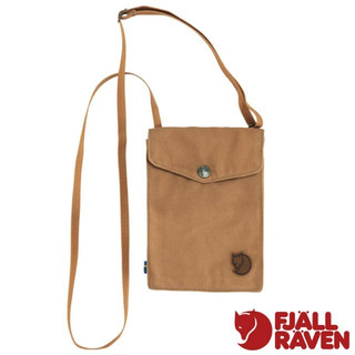 【瑞典 Fjallraven】小狐狸 防潑水耐磨旅行隨身袋 Pocket 手機證件袋 護照包 零錢包 卡其棕 24221