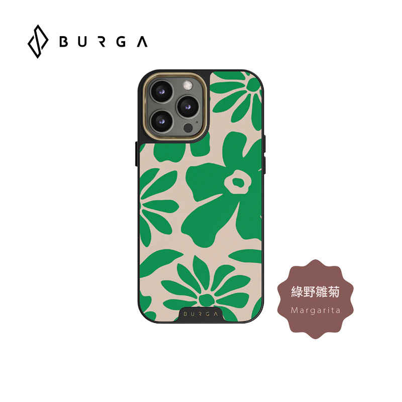 【BURGA】iPhone 15 Pro/Pro Max Elite防摔保護殼-綠野雛菊(手機殼 立陶宛)