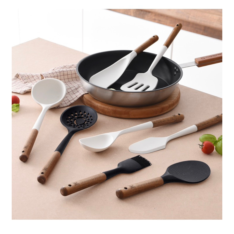 韓國🇰🇷 代購 wagensteiger 矽膠廚具 木質 矽膠餐具 鍋鏟 湯勺 餐具 漏網