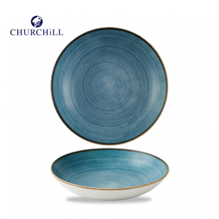 英國CHURCHiLL-點藏系列-鈷藍色 18cm 圓形西式餐碗