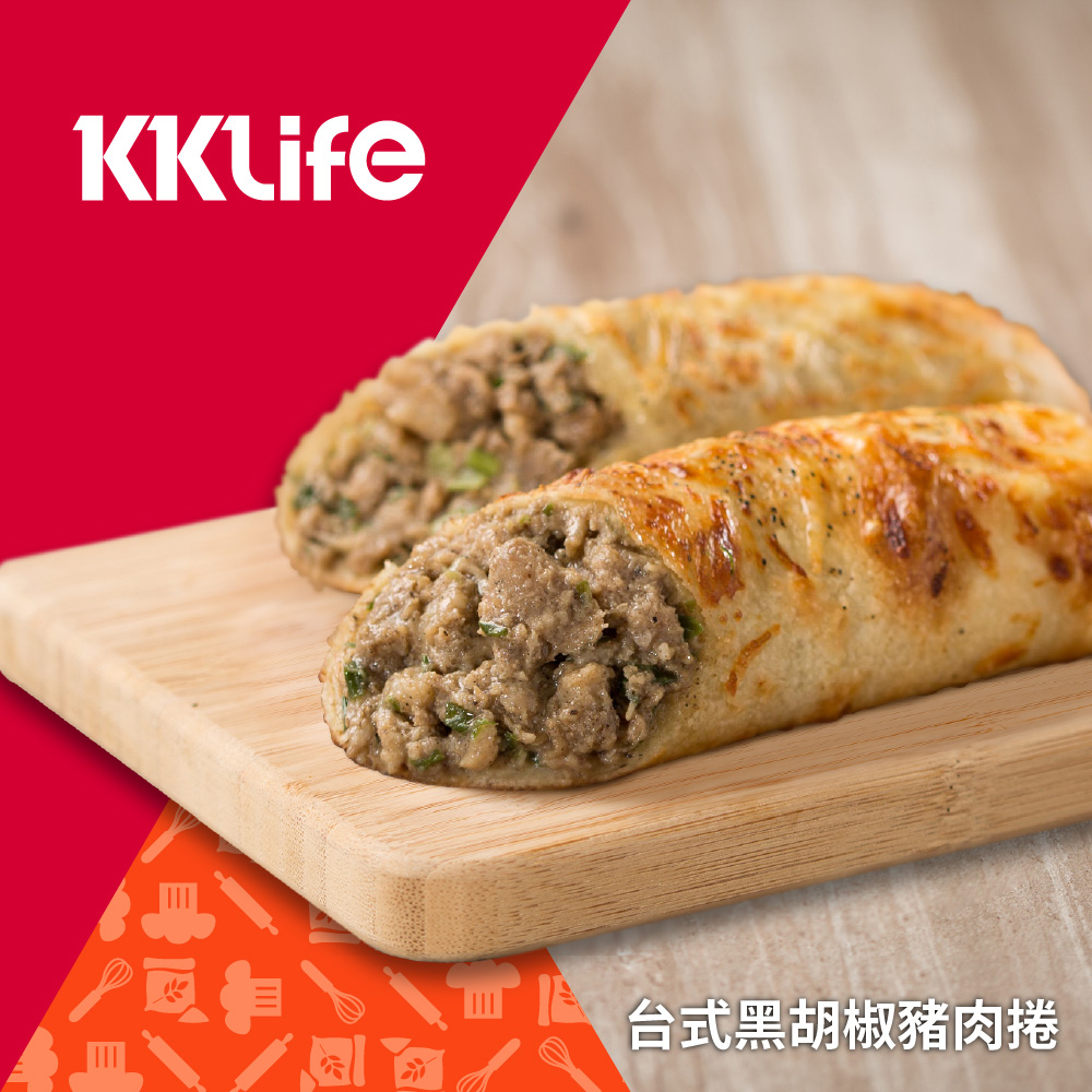 【KKLife】台式黑胡椒豬肉捲 (180g/包)