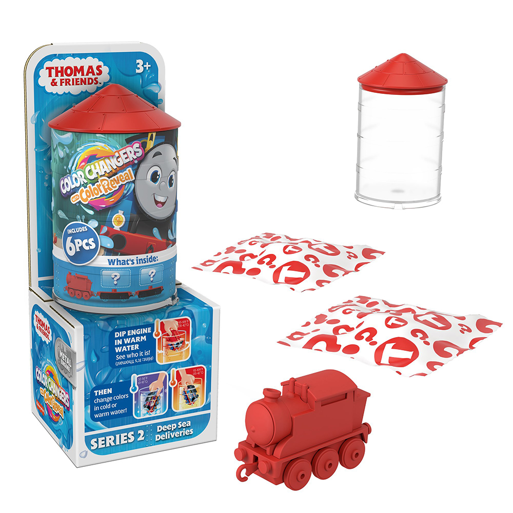 Mattel 湯瑪士小火車-驚喜造型小火車 泡水車 驚喜罐 Thomas 正版 美泰兒