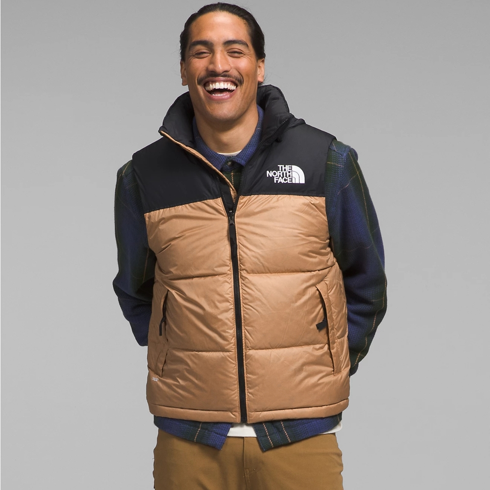 The North Face M 1996 RETRO NUPTSE VEST 男 羽絨背心-卡其黑NF0A3JQQI0