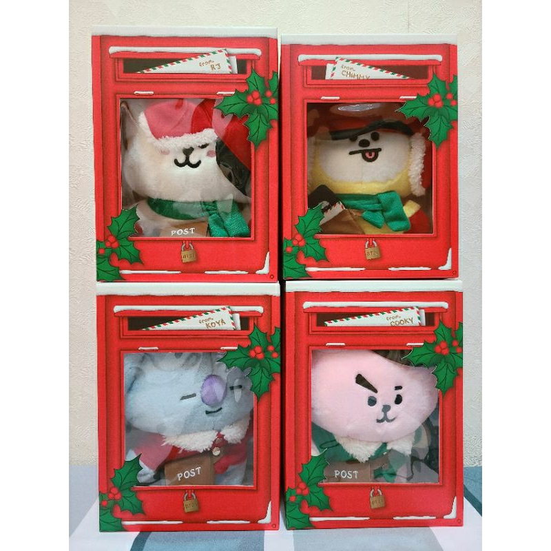 《高雄現貨》大特價 BT21冬季絨毛玩偶 HOLIDAY 防彈少年 Line Friends 聖誕節 絨毛娃娃 交換禮物