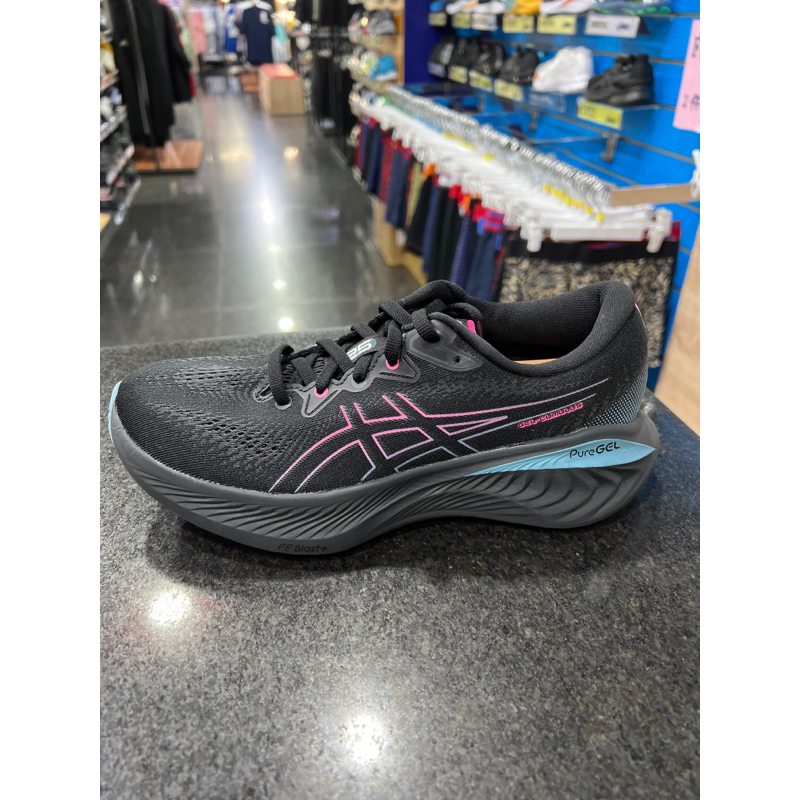 ASICS GEL-CUMULUS 25 GTX 女款 防水 緩衝型 慢跑鞋 1012B502-001 黑粉藍