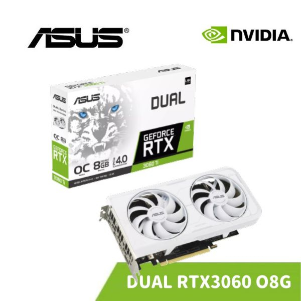 台中好快修電腦 華碩 DUAL-RTX3060-O8G-WHITE 雪原豹 3060