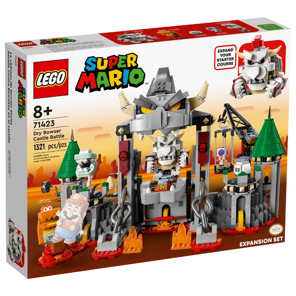 樂高積木 LEGO  超級瑪利歐系列  71423 枯骨庫巴城堡大戰【台中宏富玩具】