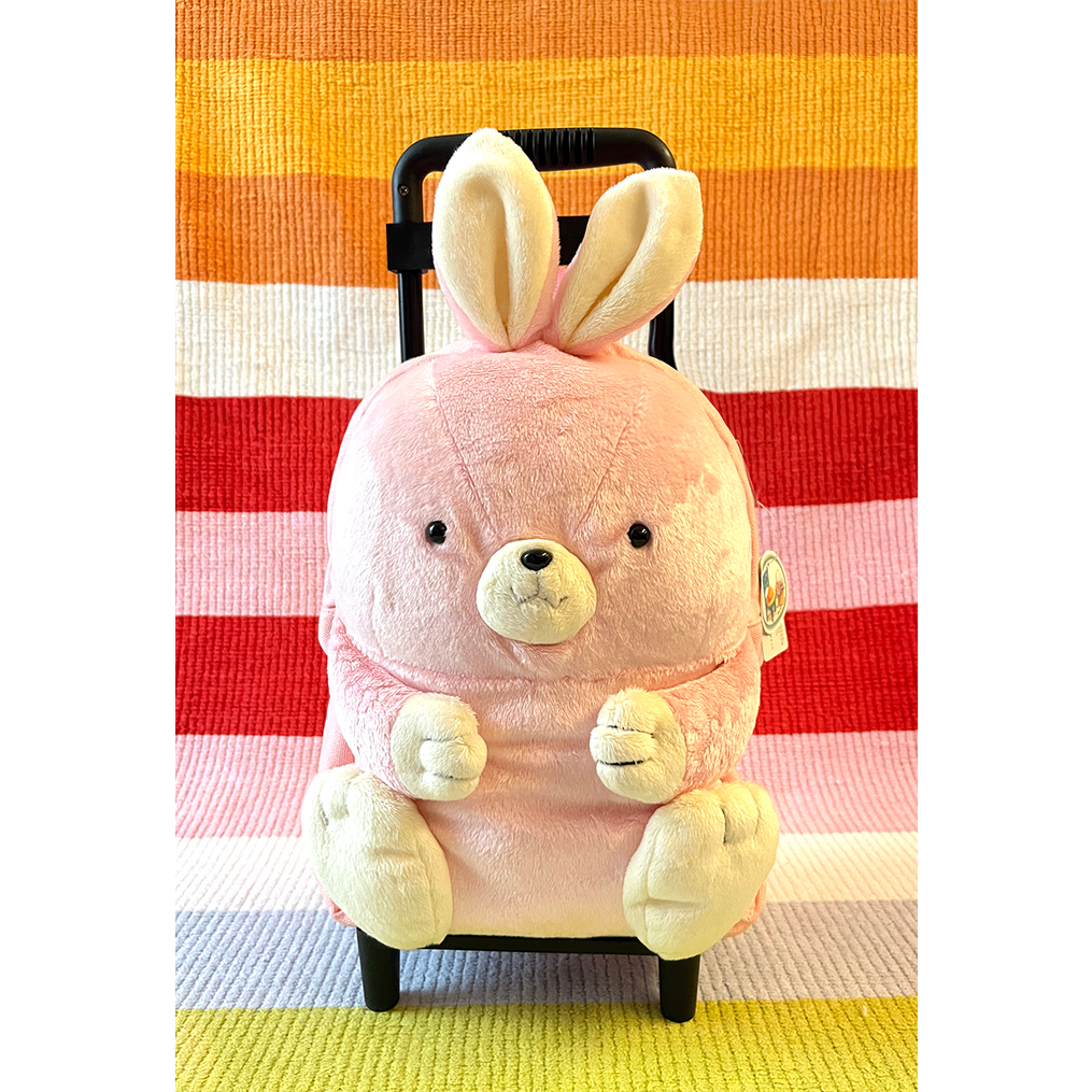 🇯🇵日本進口🎀可愛粉紅兔兔 兒童拉桿箱 背包 行李箱 玩具箱🎀