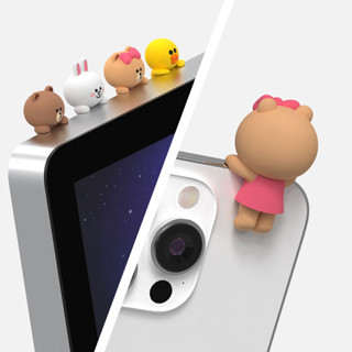 🔥臺灣出貨 🔥LINE FRIENDS熊大 熊美兔兔莎莉經典款裝飾公仔擺件卡通迷你隨心貼裝飾貼玩偶