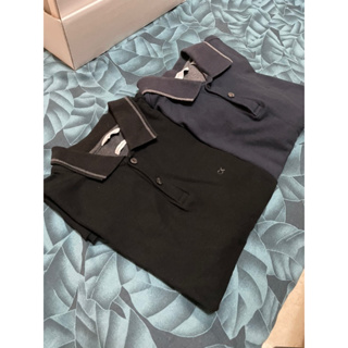 （二手）CK正版Calvin Klein 黑色/藍色 XS號Polo衫