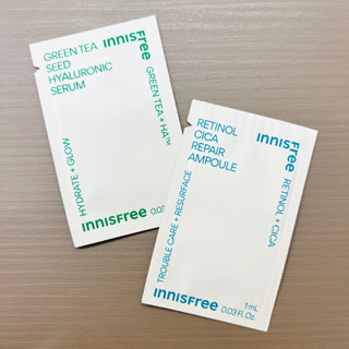 黑貓小舖🐈‍⬛ | innisfree 綠茶籽玻尿酸保濕精華 A醇淨膚超修護安瓶 A醇淨膚超修護霜 1ml 試用包