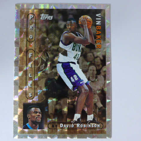 ~ Vin Baker ~NBA球星/維恩·貝克 1996年TOPPS FILES.鑽石亮特殊卡