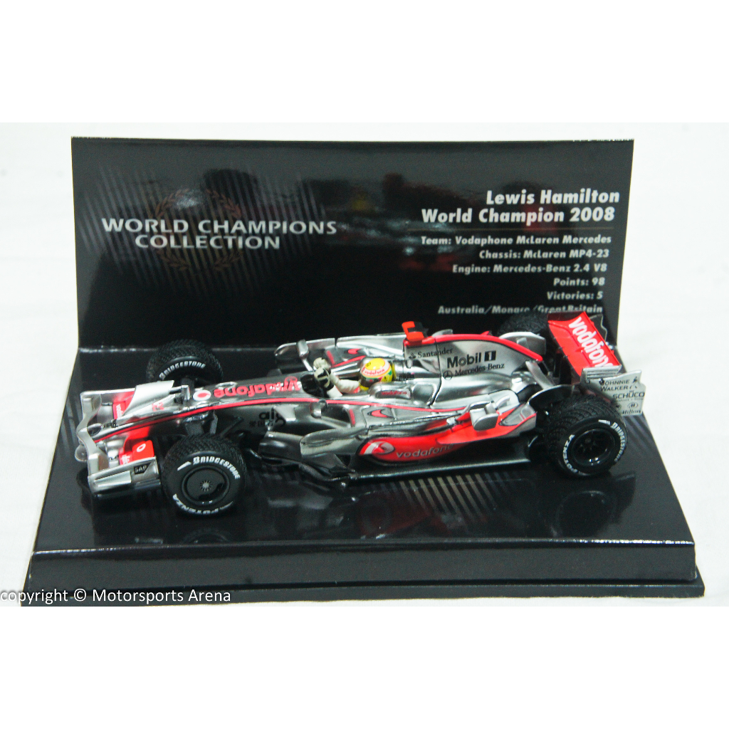 【現貨特價】世界冠軍 1:43 Minichamps F1 2008 McLaren MP4/23 Hamilton