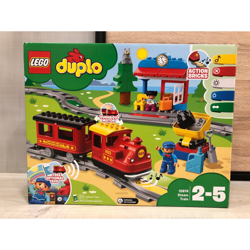 （已售）二手 Lego 樂高 Duplo 得寶 #10874 蒸汽電動火車