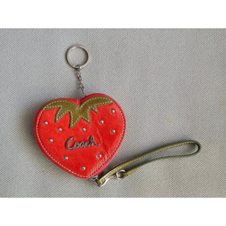 COACH coach 草莓 鑰匙圈包 零錢包 小包