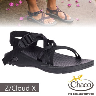 【美國 Chaco】送》女 款 越野紓壓織帶運動涼鞋 Z/CLOUD X 足弓厚底吸震拖鞋/溯溪健行休閒_ZLW03