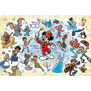 Disney 【迪士尼百年慶典】歡慶周年拼圖1000片-貨號:HPD01000-111