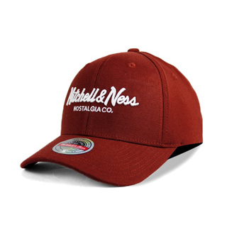 【Mitchell & Ness】MN 經典排字 酒紅色 老帽 有彈性 可調式 街頭 潮流【ANGEL NEW ERA】