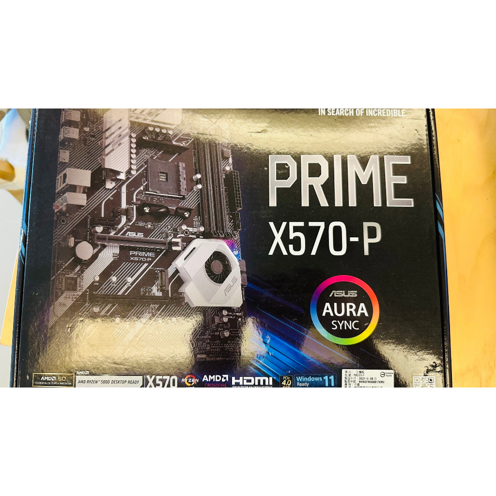 ASUS PRIME X570-P 盒裝 AMD 主機板 二手 9.9成新