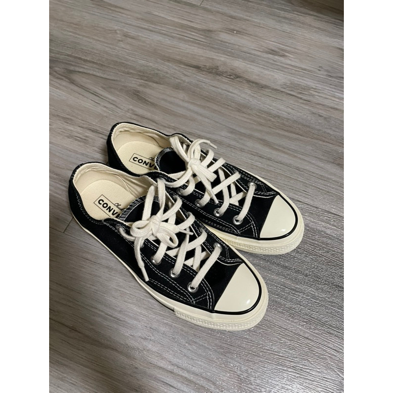 二手9成新-converse1970 低筒黑 鞋碼22.5cm