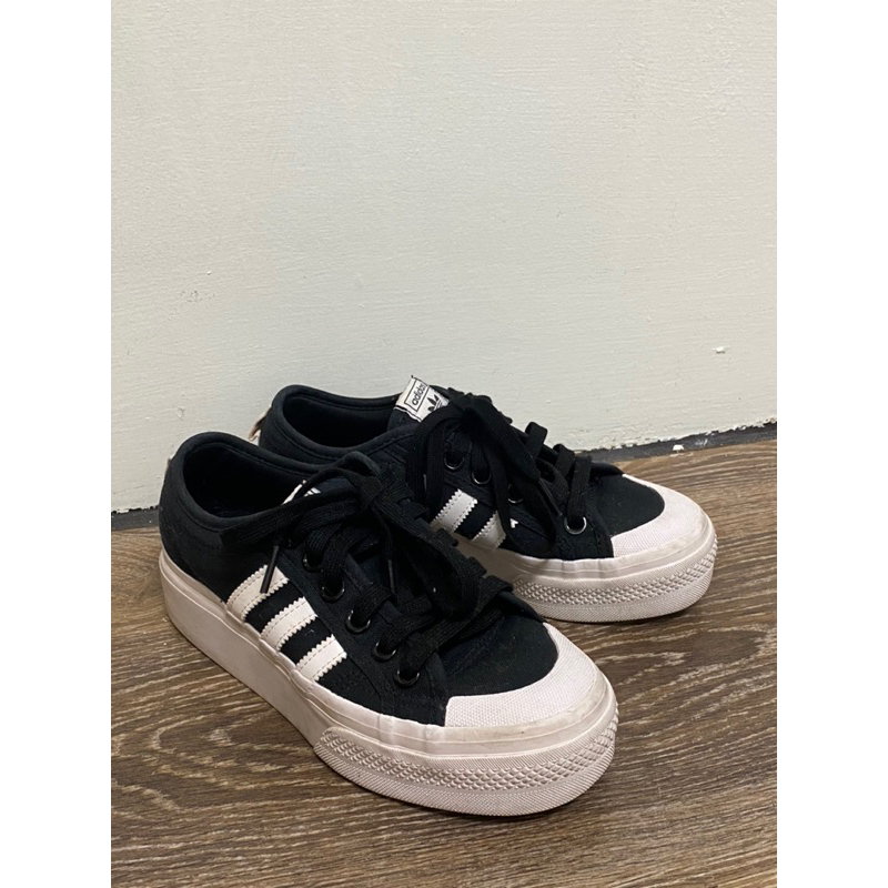 Adidas originals nizza platform 厚底 帆布鞋 增高4cm