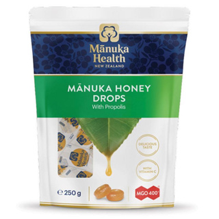 現貨 Manuka Health 紐西蘭麥盧卡蜂蜜糖 含維他命C 58錠 250g紐西蘭製