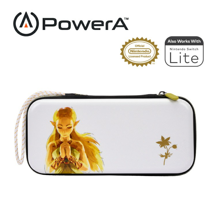 Switch周邊 任天堂官方授權 PowerA 薩爾達公主 旅行專業版收納保護殼 兼容Lite機種