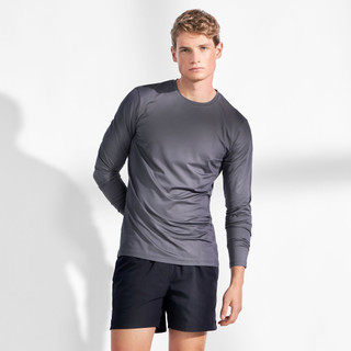 Bread & Boxers Long-Sleeve Active 長袖經典圓領速乾除臭T 鋼鐵灰