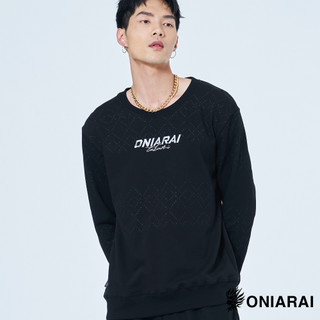 BLUE WAY 鬼洗 ONIARAI - 男款 極致工藝油亮文字長TEE