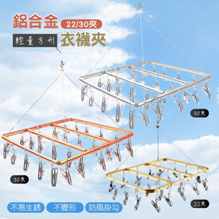 [臺灣 現貨] 曬衣夾 曬衣架 衣夾 30夾方型 曬襪子 不鏽鋼衣夾 衣夾子 防風夾 晾衣夾 襪子夾 夾子 不鏽鋼夾子