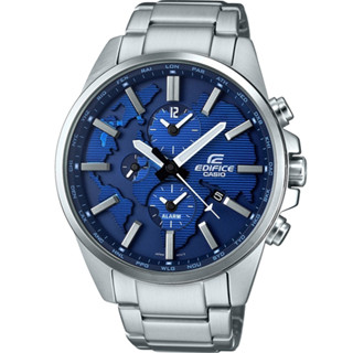 CASIO 卡西歐 EDIFICE 新世界地圖鬧鈴錶 ETD-300D-2A