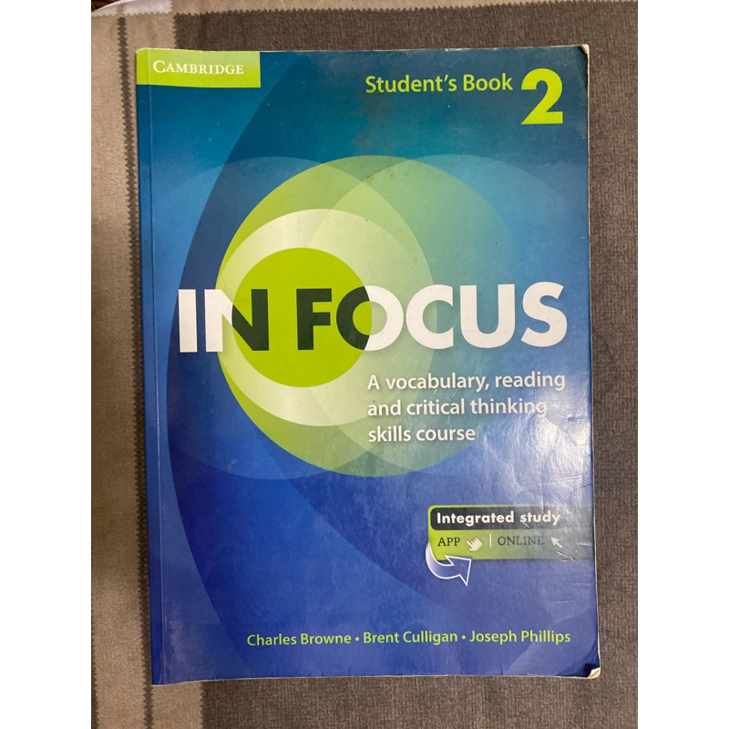 In Focus 2 student’s book Cambridge 應用英語系 應英系 五專用書 高職用書 原文書
