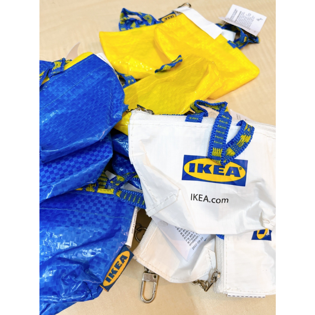 ❤️日本代購❤️現貨 日本IKEA限定白色購物袋零錢包