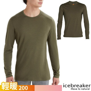 【Icebreaker】送》男 款三季保暖控溫圓領長袖美麗諾羊毛排汗衣 200 Oasis 衛生衣 T恤_104365