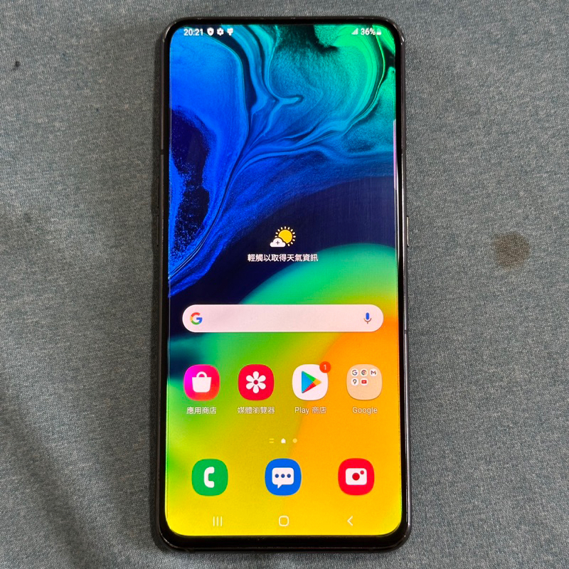 Samsung A80 128G 黑 功能正常 二手 6.7吋 三星 雙卡雙待 指紋辨識 翻轉鏡頭 A805 台中