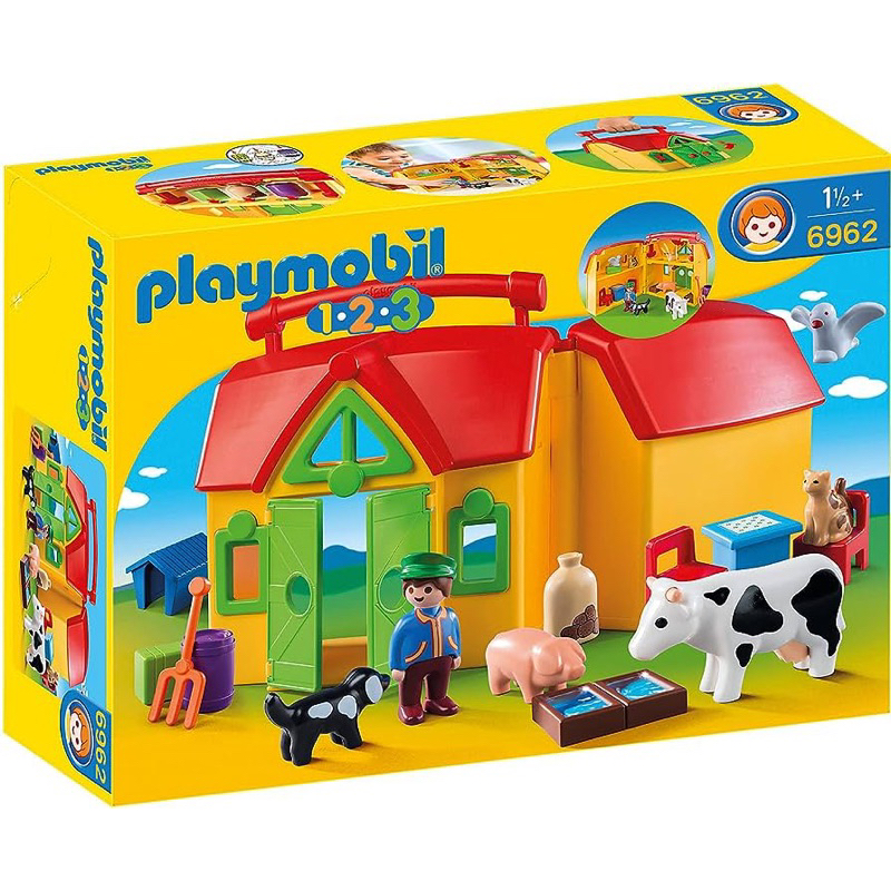 Playmobil 摩比 6962 小農場提盒 123系列