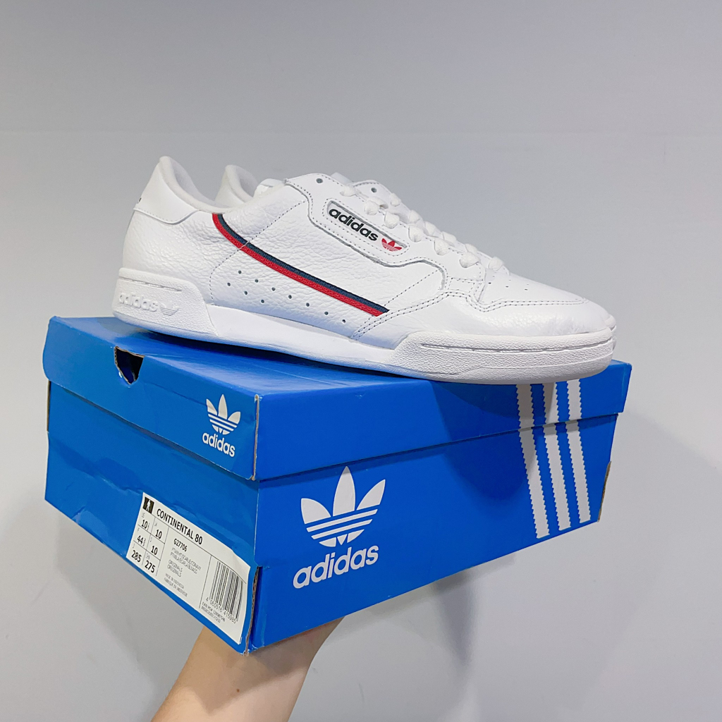 Sugar_tw - 現貨 Adidas Continental 80 白色 紅色 藍紅 復古 白鞋 G27706