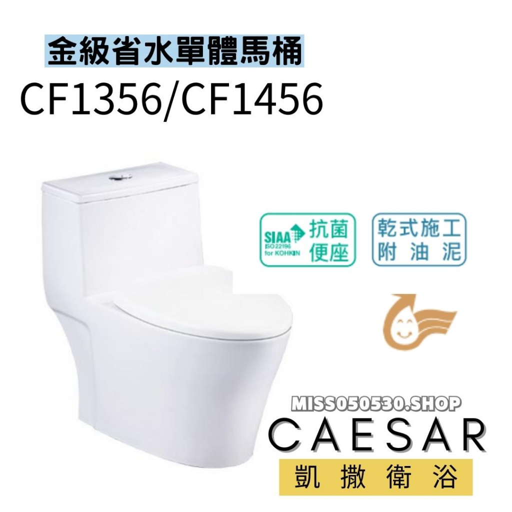 Caesar 凱撒衛浴  CF1356 CF1456 兩段省水馬桶 單體馬桶 省水單體馬桶 金級省水