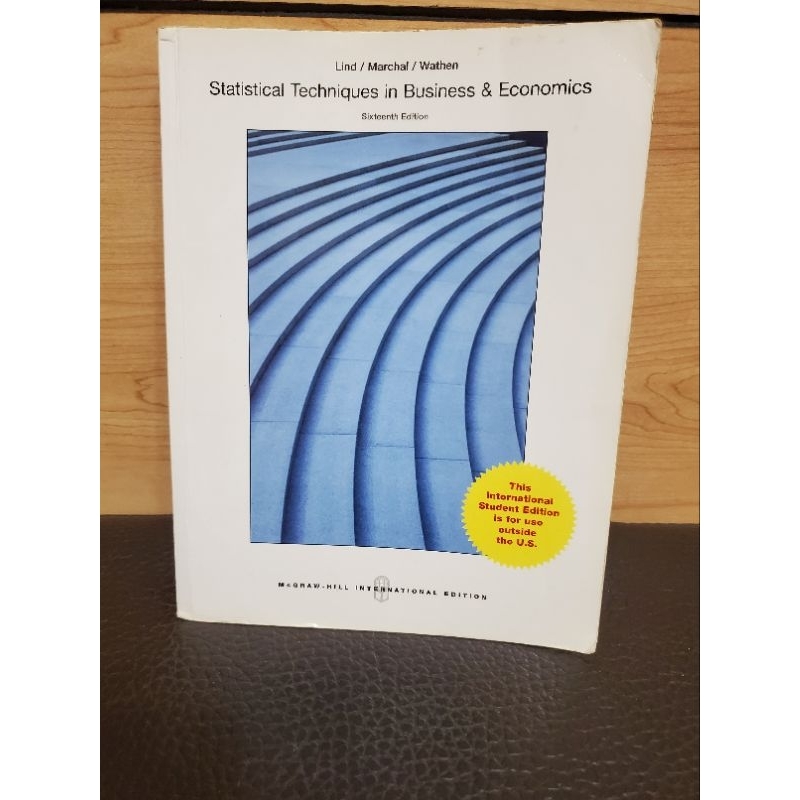 二手教科書Statistical Techniques in Business &amp; Economics 16版