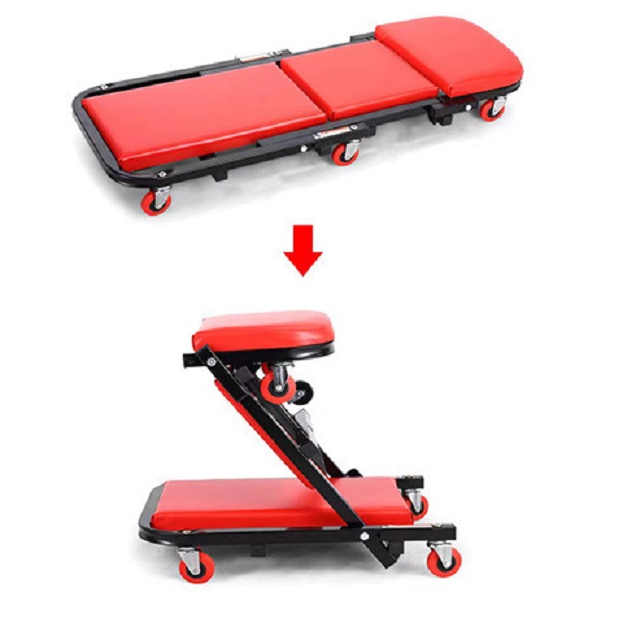 40吋 Z型修車椅 加厚多功能折疊兩用修車凳 修車躺板 維修工作凳 可折疊修車凳