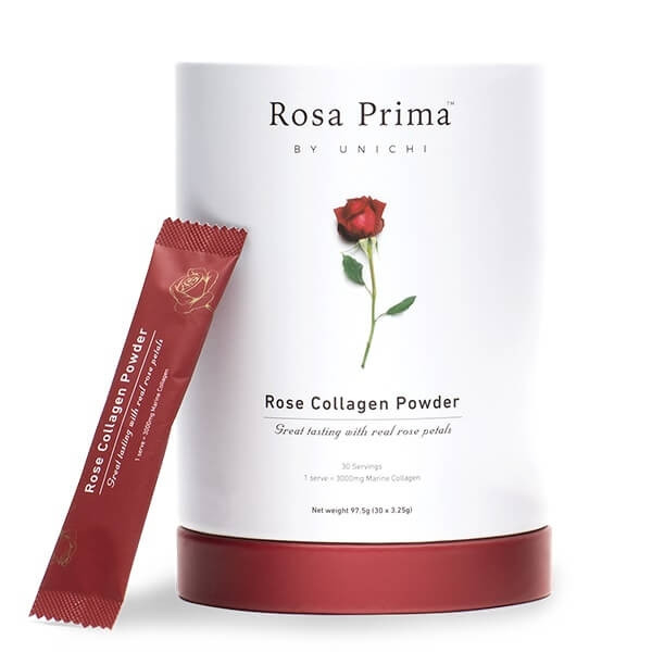 【澳洲代購】Unichi玫瑰膠原蛋白粉(3.25g X 30包入) Rosa Prima