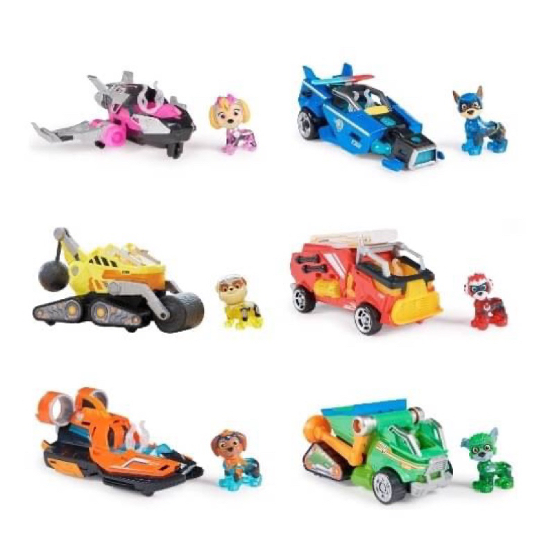 Paw Patrol 汪汪隊立大功 電影版2 主題車輛 阿奇 毛毛 天天 小礫 路馬 灰灰