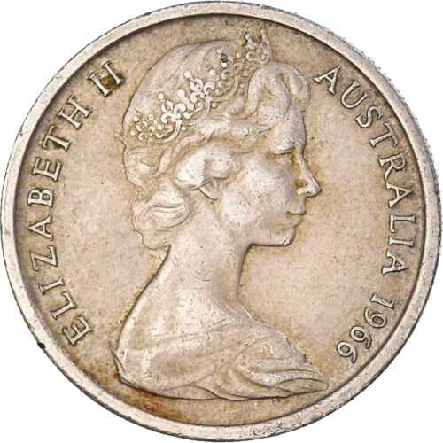 【全球硬幣】澳洲 Australia 1966 10c澳大利亞錢幣 10分 AU
