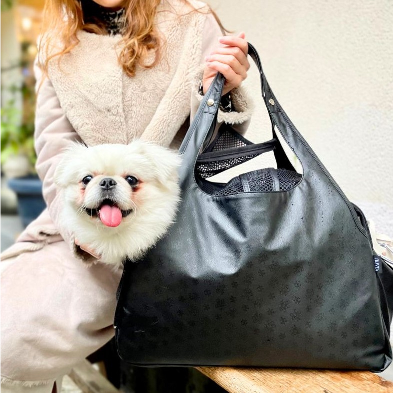日本製【YAMATOYA 大和屋】Ravi Ravi N266 寵物袋 (黑色)