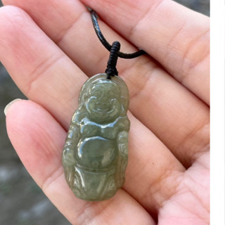 璞沁 ～天然翡翠A貨油青小彌勒佛