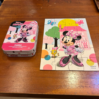 【二手】 迪士尼 鐵盒拼圖 兒童拼圖 24片