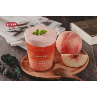 【速八食品】水蜜桃濃糖果露調味糖漿 SUBAR PEACH FLAVORED SYRUP 濃縮果汁【附發票】