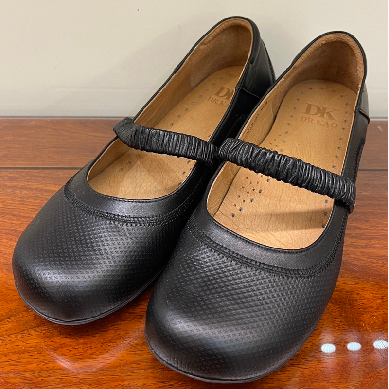 DR.KAO Dk 氣墊空氣小坡跟鞋 38.5 黑色 女鞋
