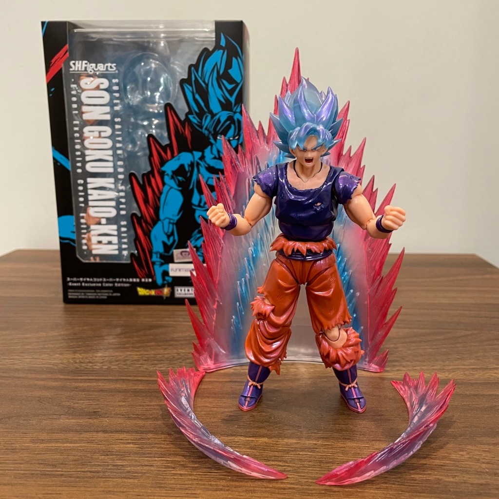 展場限定SHF NYCC 美國限定 七龍珠超 超藍 界王拳 孫悟空 金屬色 悟空 GOKU 會場限定版 現貨 ：超稀有